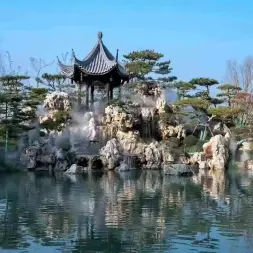 荆州鲜花绿植·美山园林石业庭院景观设计 假山制作 鱼池造景 